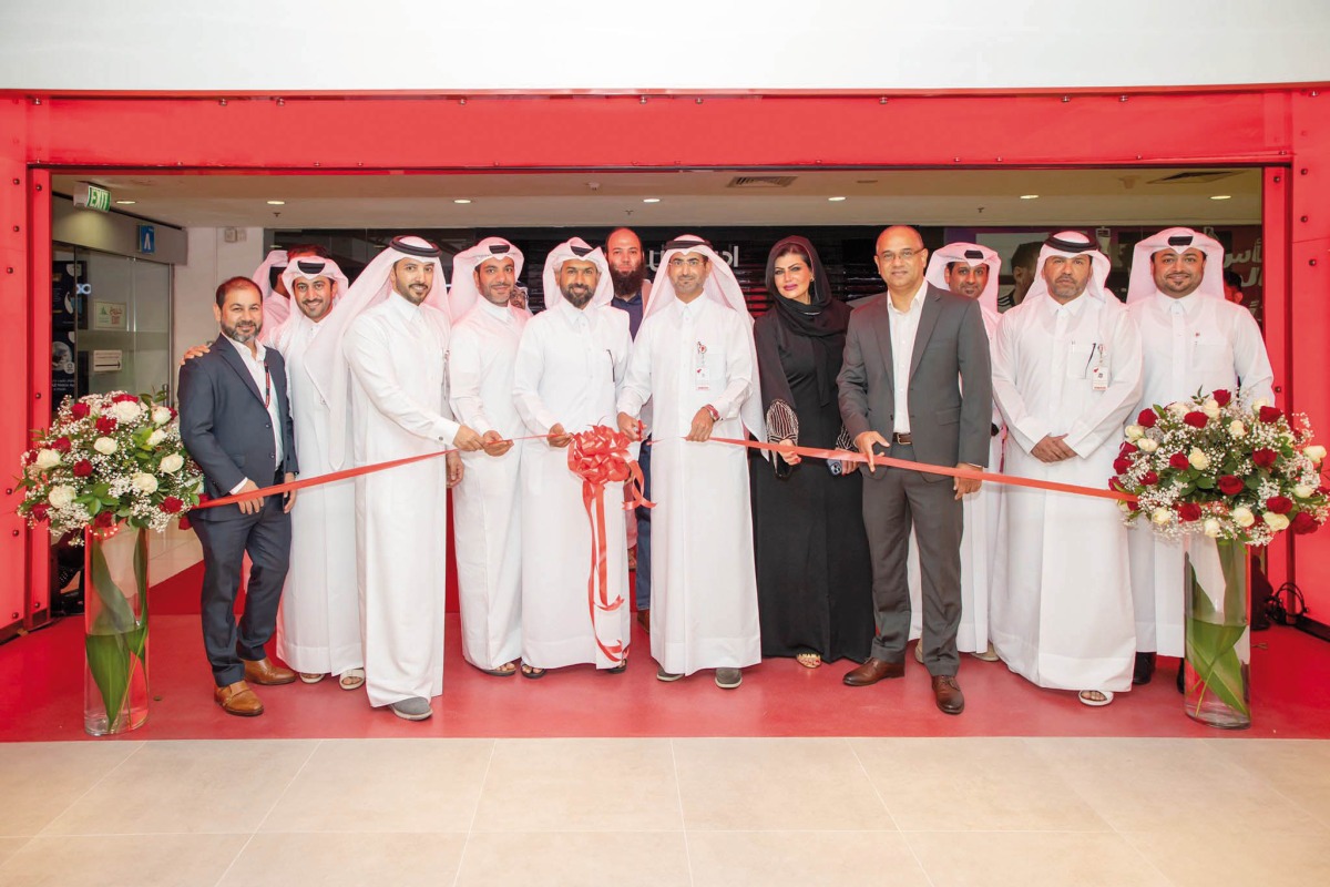 Officials during the re-opening ceremony, in Doha, recently. 