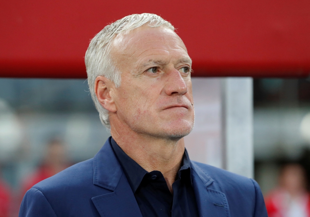 France coach Didier Deschamps before the UEFA Nations League Group A match against  Austria at the Ernst Happel Stadium, Vienna, Austria on June 10, 2022.   File Photo / Reuters
