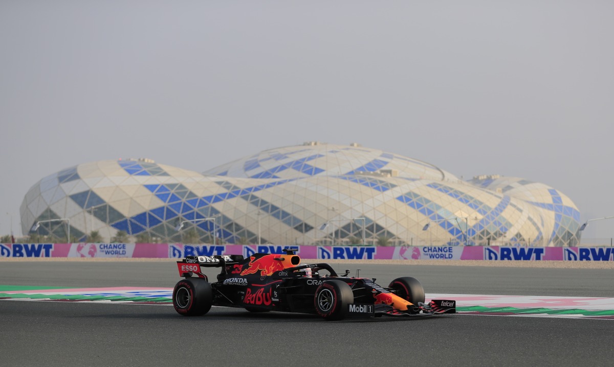 Red Bull’s Max Verstappen during the Formula One Qatar Grand Prix at the Lusail International Circuit, in this November 20, 2021 file photo.