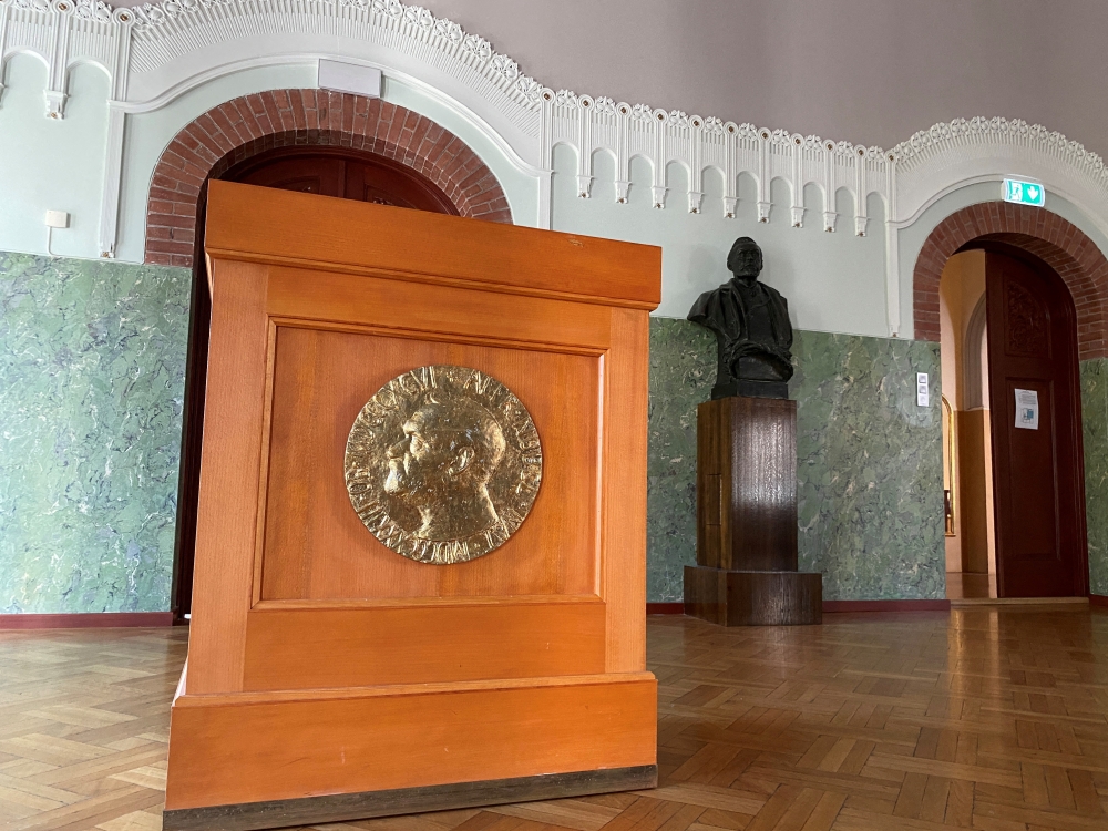 General view of the interior of the Norwegian Nobel Institute in Oslo, Norway September 19, 2022. REUTERS/Victoria Klesty/File Photo