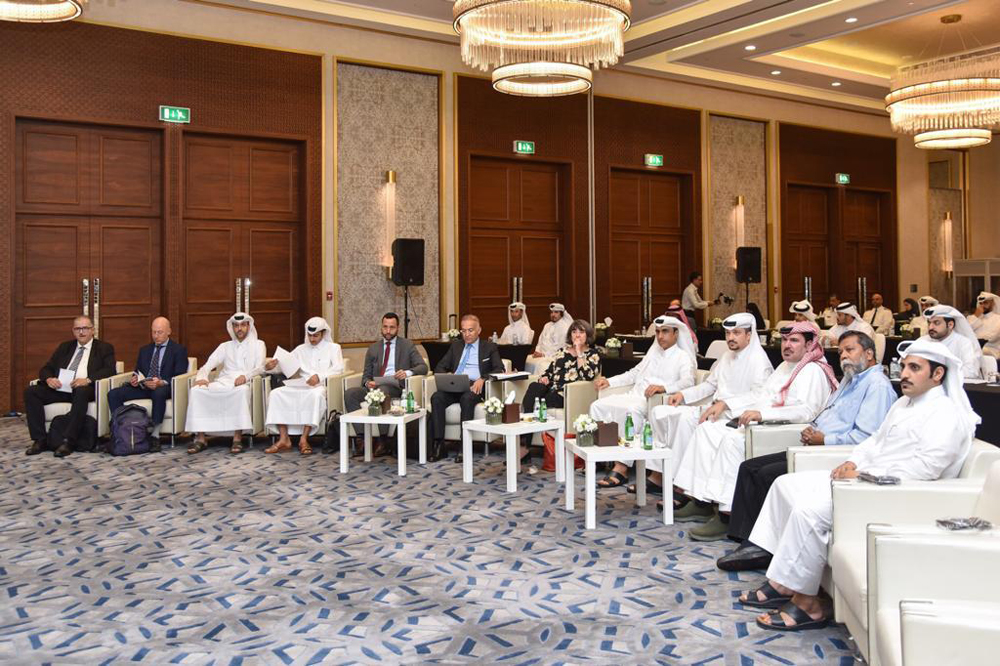 Officials during the seminar, held recently in Doha.