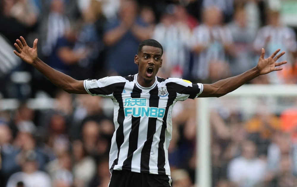  September 17, 2022 Newcastle United's Alexander Isak celebrates scoring their first goal Action Images via Reuters/Lee Smith