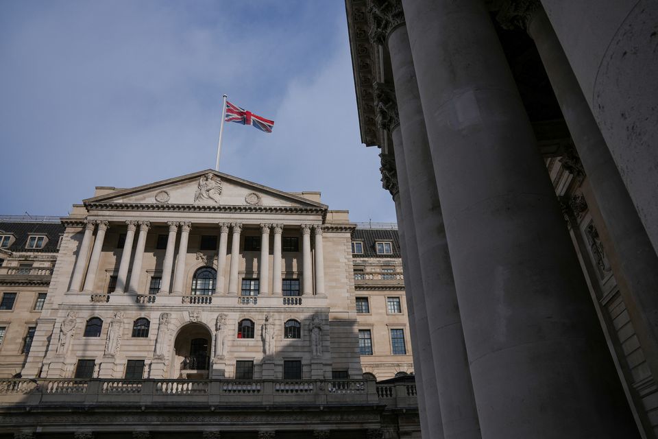 A view of the Bank of England in London, Britain, on September 30, 2022. File Photo / Reuters