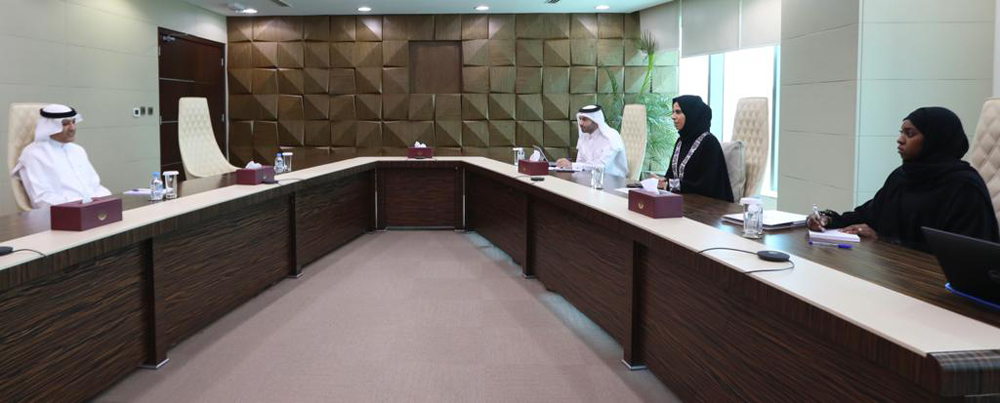 Assistant Foreign Minister H E Lolwah bint Rashid Al Khater meeting the Ambassador of Kuwait to Qatar H E Khaled Badr Al Mutairi.