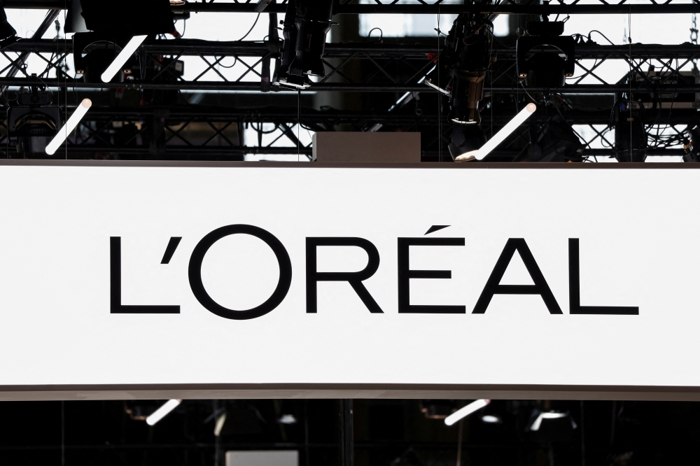 A logo of L'Oreal is seen at its exhibition space, at the Viva Technology conference dedicated to innovation and startups at Porte de Versailles exhibition center in Paris, France, on June 15, 2022.  File Photo / Reuters

