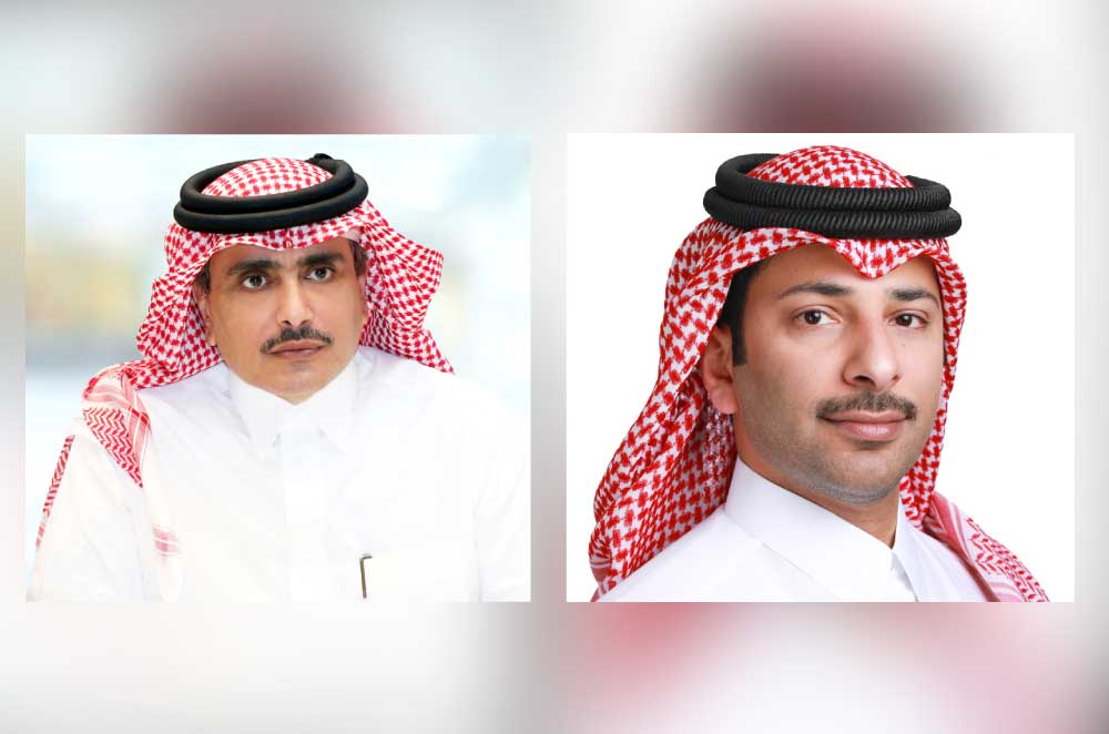 Chairman of QLM Sheikh Saoud bin Khalid bin Hamad Al Thani (left), and CEO of QLM Fahad Al Suwaidi