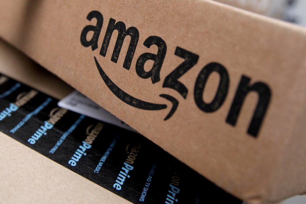 File Photo: Amazon boxes are seen stacked for delivery in the Manhattan borough of New York City, January 29, 2016. (REUTERS/Mike Segar)


