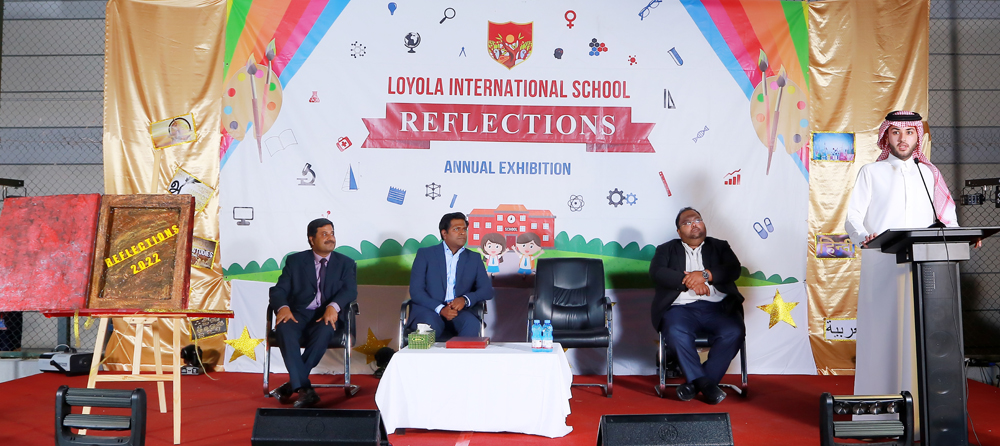 Officials during the Annual Arts and Science Exhibition — Reflections.
