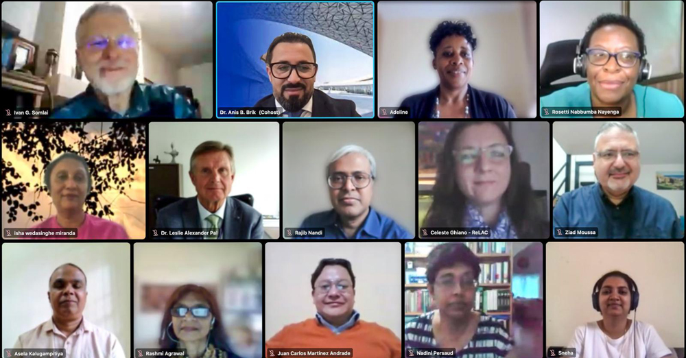 Some of the speakers during the research conference.