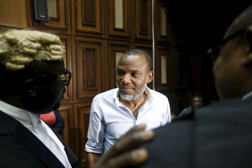Indigenous People of Biafra (IPOB) leader Nnamdi Kanu is seen at the Federal high court Abuja, Nigeria January 20, 2016. File Photo / Reuters.
