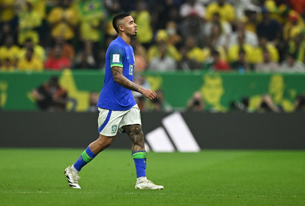 Brazil's Gabriel Jesus reacts REUTERS/Dylan Martinez
