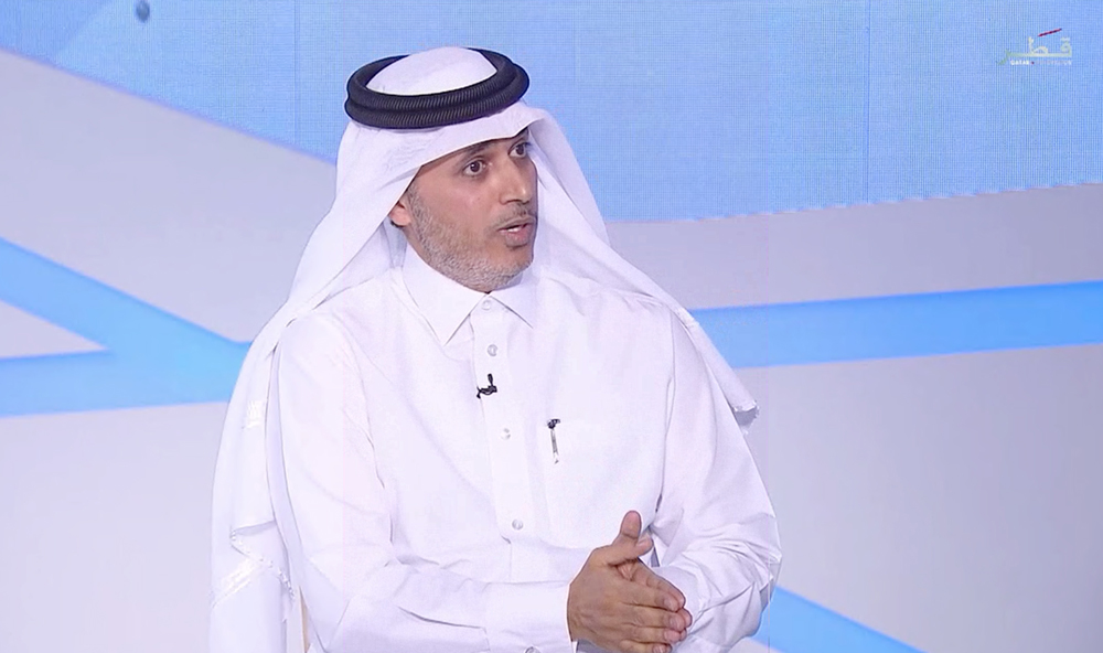 Editor-in-Chief of The Peninsula, Dr. Khalid Al-Shafi speaks during a Qatar TV programme on Friday. 