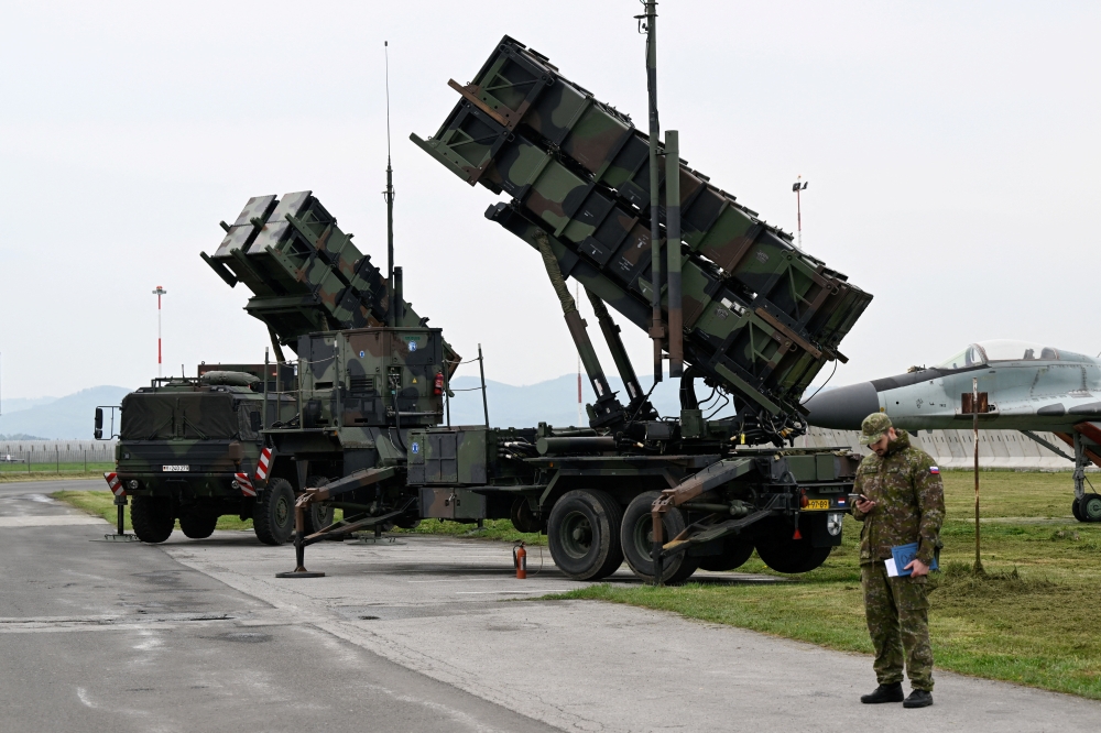  Patriot missile defence system is seen at Sliac Airport, in Sliac, near Zvolen, Slovakia, on May 6, 2022. File Photo / Reuters