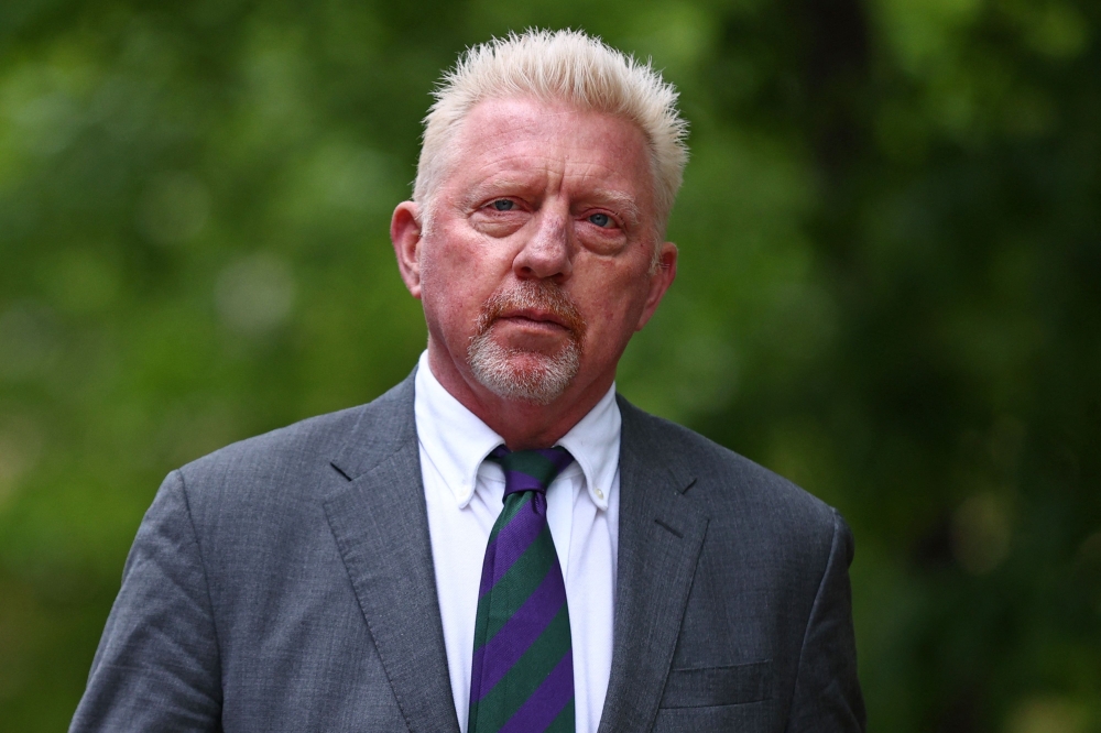 In this file photo taken on April 29, 2022 Former tennis player Boris Becker arrives at Southwark Crown Court in London. (Photo by Adrian DENNIS / AFP)