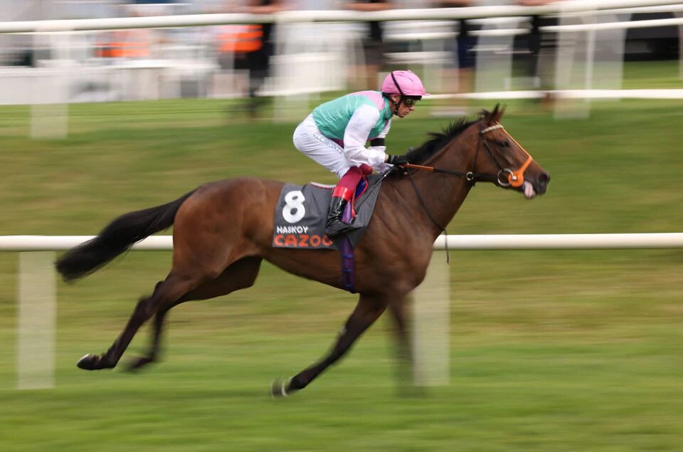 Frankie Dettori riding Haskoy before the start of 15:55 - Cazoo St Leger Stakes at the Doncaster St Leger Day at Doncaster Racecourse, Doncaster, Britain, on September 11, 2022. File Photo / Reuters
