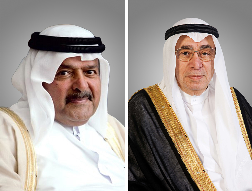 Sheikh Faisal bin Qassim Al Thani (left), QBA Chairman and Hussein Al Fardan, QBA First Deputy