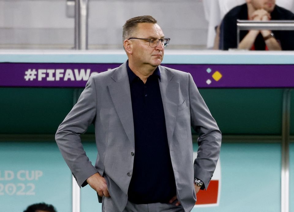 December 4, 2022 Poland coach Czeslaw Michniewicz REUTERS/Suhaib Salem
