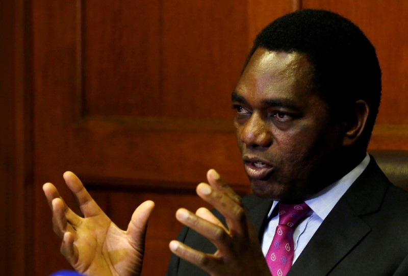 Reuters file photo of Hakainde Hichilema