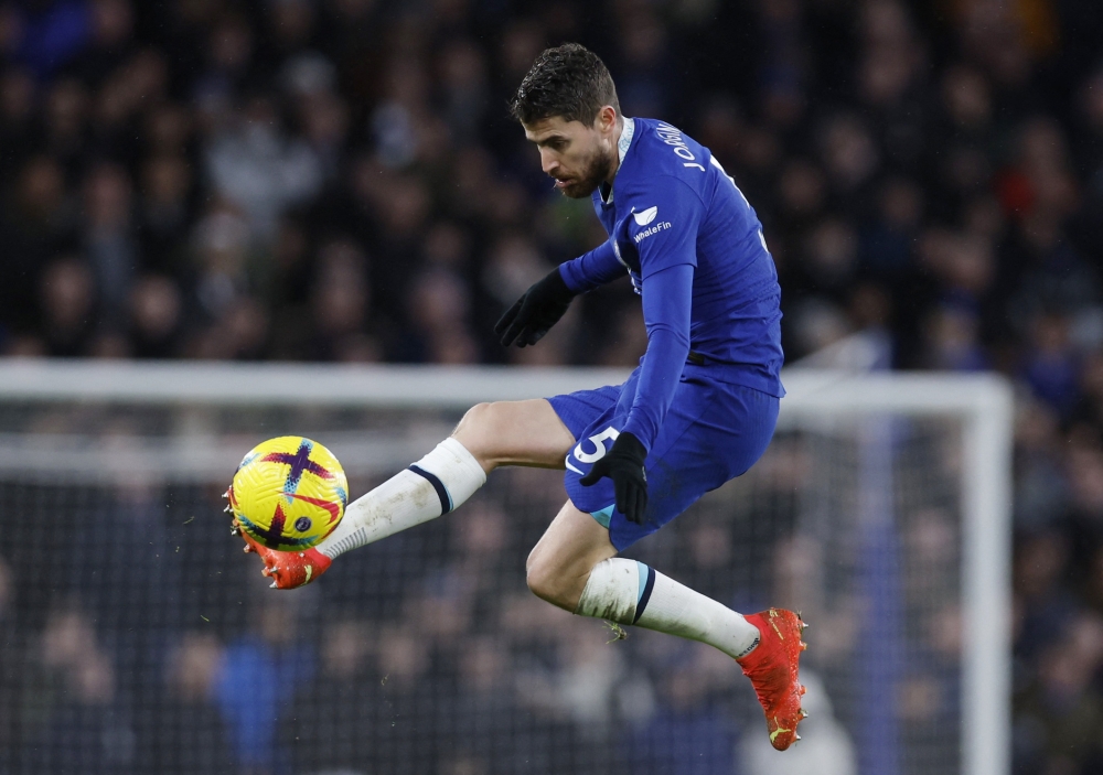 Chelsea's Jorginho in action at the Premier League - Chelsea v AFC Bournemouth - Stamford Bridge, London, Britain, on December 27, 2022. (Reuters/Andrew Couldridge)