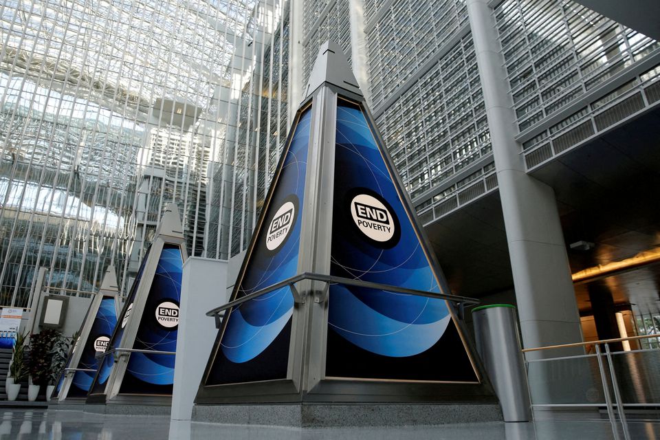 An atrium is seen at the World Bank headquarters in Washington, US, October 14, 2017. File Photo / Reuters
