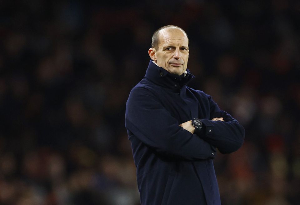 December 17, 2022 Juventus coach Massimiliano Allegri Action Images via Reuters/John Sibley
