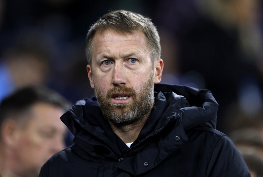 January 8, 2023 Chelsea manager Graham Potter before the match Action Images via Reuters/Jason Cairnduff