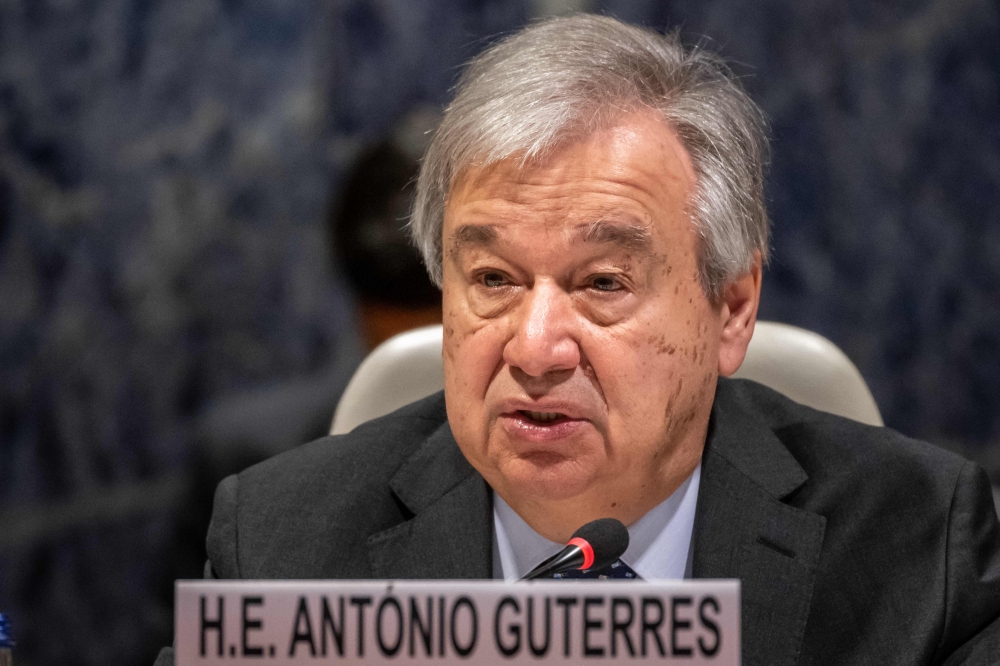 File photo of UN chief Antonio Guterres