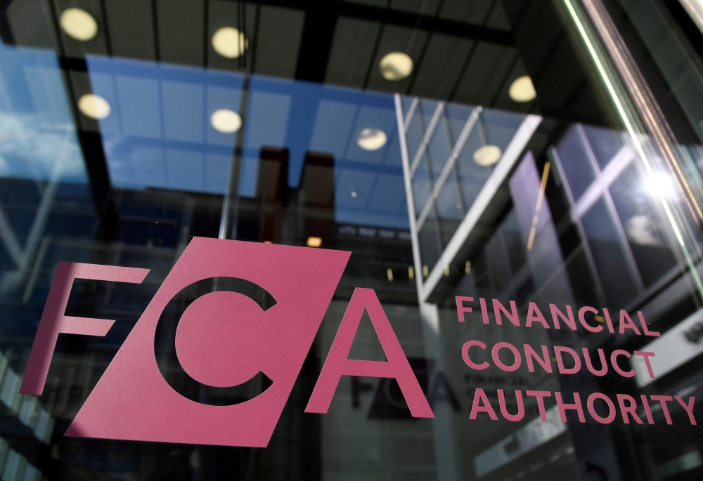 Signage for the Financial Conduct Authority (FCA), the Britain's financial regulatory body, is seen at its head office in London, Britain, March 10, 2022. File Photo / Reuters