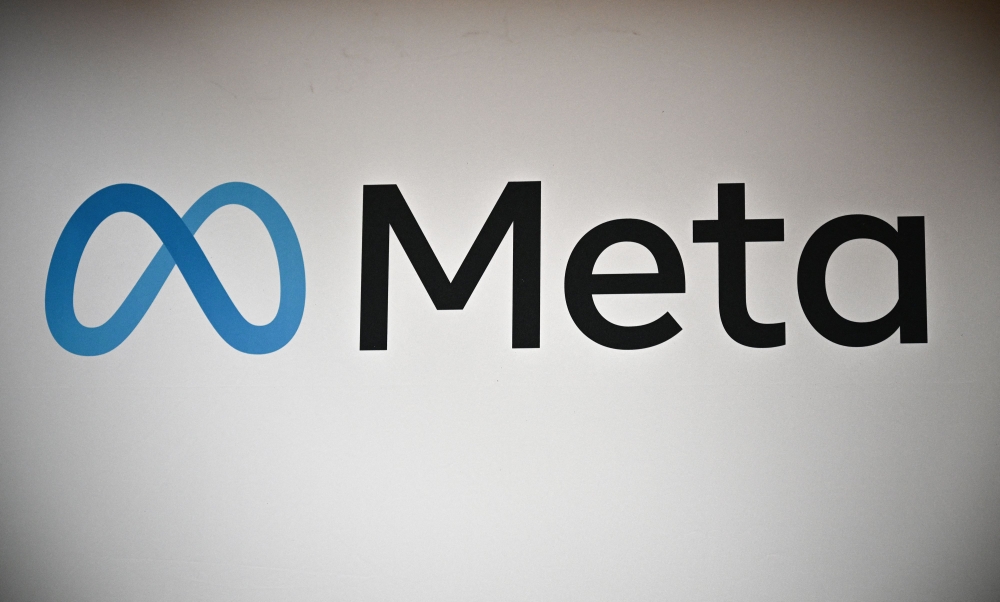 In this file photo taken on January 04, 2023 the Meta logo is seen in Las Vegas, Nevada. - The public school district in the US city of Seattle has filed a lawsuit against big tech companies for allegedly causing mental harm, depression and anxiety among students. (Photo by Robyn BECK / AFP)