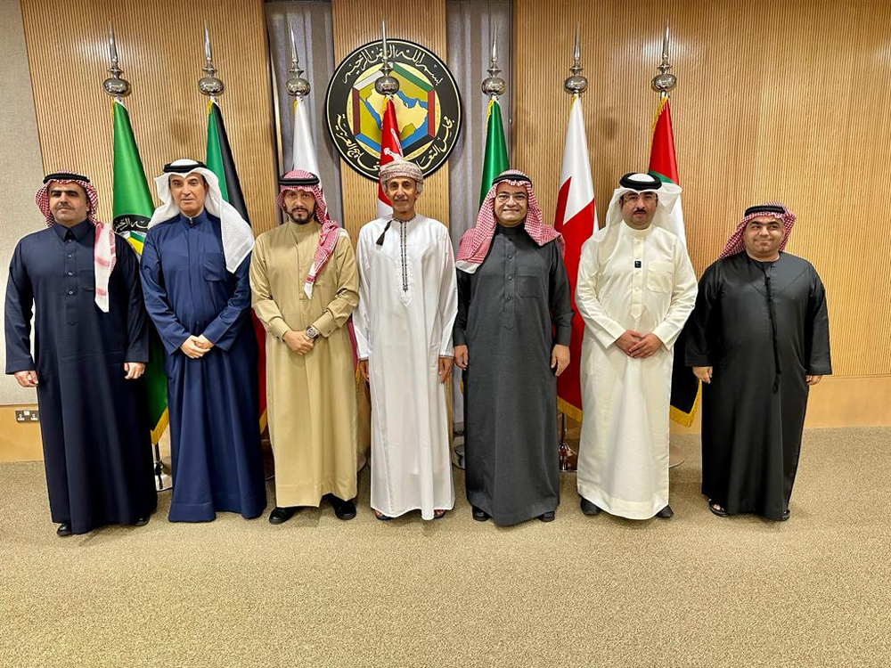 Director of Human Rights Department in the Ministry of Foreign Affairs Dr. Turki bin Abdullah Al Mahmoud with other GCC officials during the meeting.
