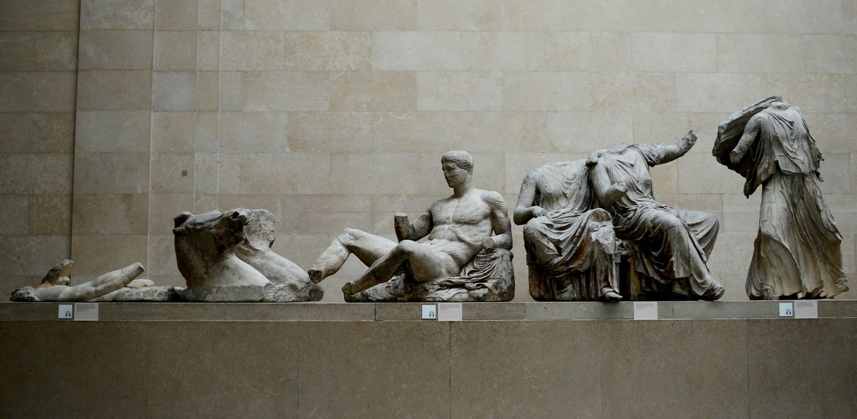 File Photo: The Parthenon Marbles, also known as the Elgin Marbles, are displayed at the British Museum in London, October 16, 2014. (REUTERS/Dylan Martinez)