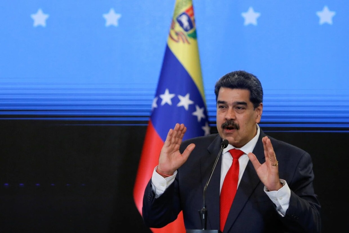 Venezuelan President Nicolas Maduro speaks during a press conference following the ruling Socialist Party's victory in legislative elections that were boycotted by the opposition in Caracas, Venezuela, on December 8, 2020.   File Photo / Reuters