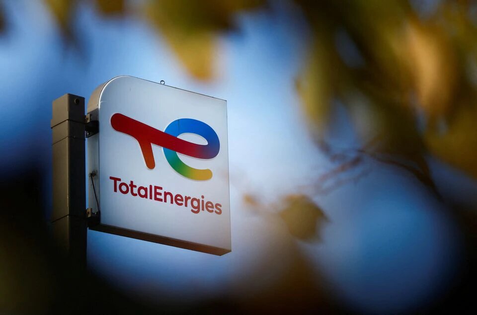 A sign with the logo of French oil and gas company TotalEnergies is pictured at a petrol station in Bouguenais near Nantes, France, on November 14, 2022. File Photo / Reuters
