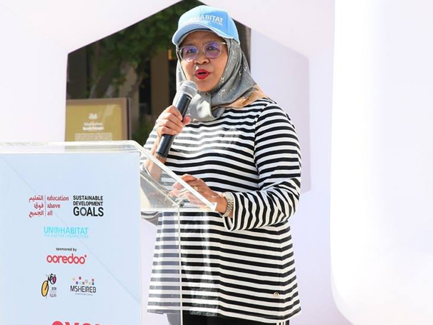 Executive Director of UN-Habitat Maimunah Mohd Sharif at an event.
