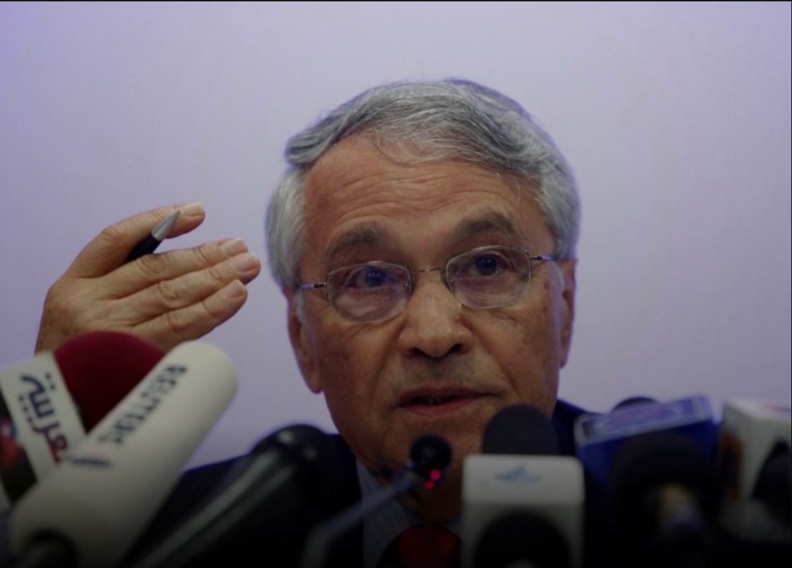 Chakib Khelil addresses a news conference after the Gas Exporting Countries Forum in Oran on April 19, 2010.  File Photo / Reuters