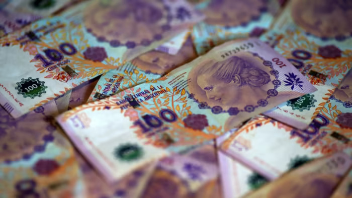 Argentine pesos: the new currency would at first run in parallel with the existing currencies © REUTERS
