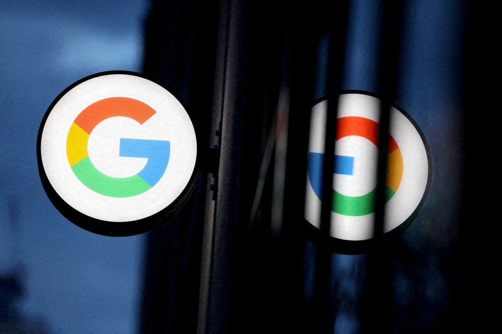 The logo for Google LLC is seen at the Google Store Chelsea in Manhattan, New York City, US, on November 17, 2021. File Photo / Reuters