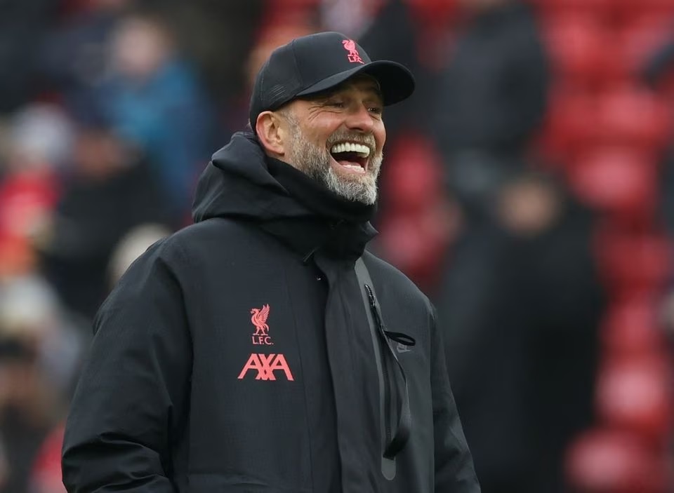 January 21, 2023 Liverpool manager Juergen Klopp before the match. REUTERS/Phil Noble