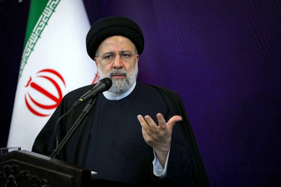 Iranian President Ebrahim Raisi speaks during a meeting with the families of the security forces killed during the Iran's protests, in Tehran, Iran, on December 9, 2022. File photo / Reuters