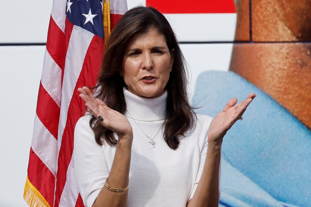 File Photo: Former Trump administration US Ambassador to the UN Nikki Haley campaigns for Georgia Republican candidate for US Senate Herschel Walker at a rally with supporters in Hiram, Georgia, US November 6, 2022. (REUTERS/Jonathan Ernst)