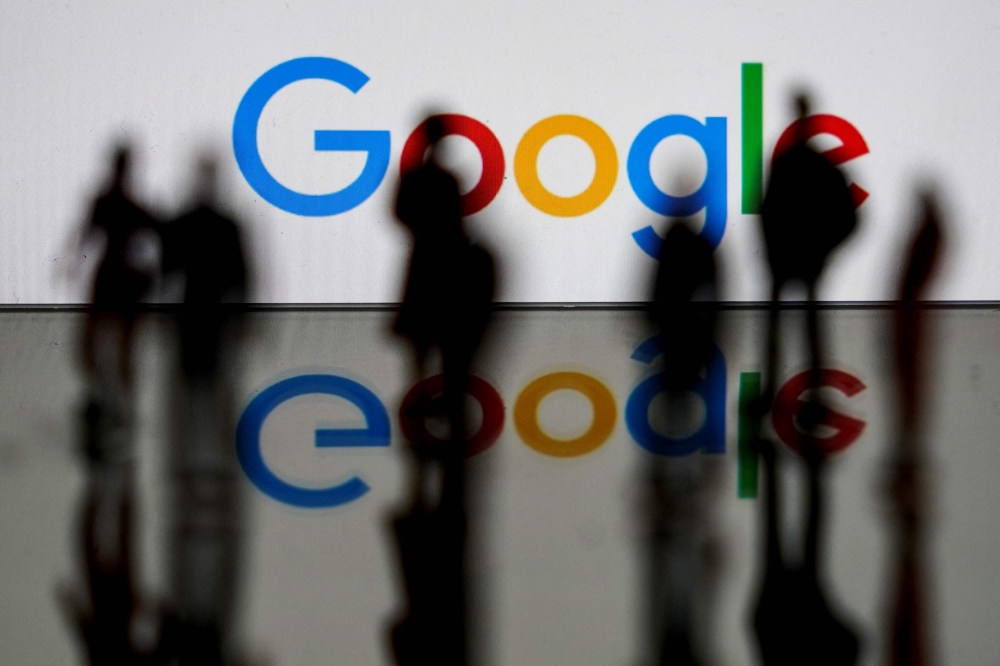 This file illustration photo taken on February 14, 2020, shows the US multinational technology and Internet-related services company Google logo in Brussels. (Photo by Kenzo TRIBOUILLARD / AFP)