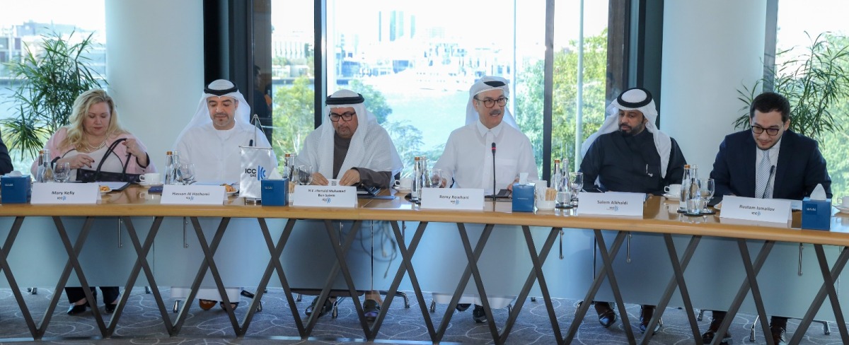 ICC officials during the meeting.