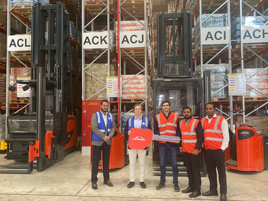 Officials of DOMASCO and GAC Logistics at the handing over ceremony.
