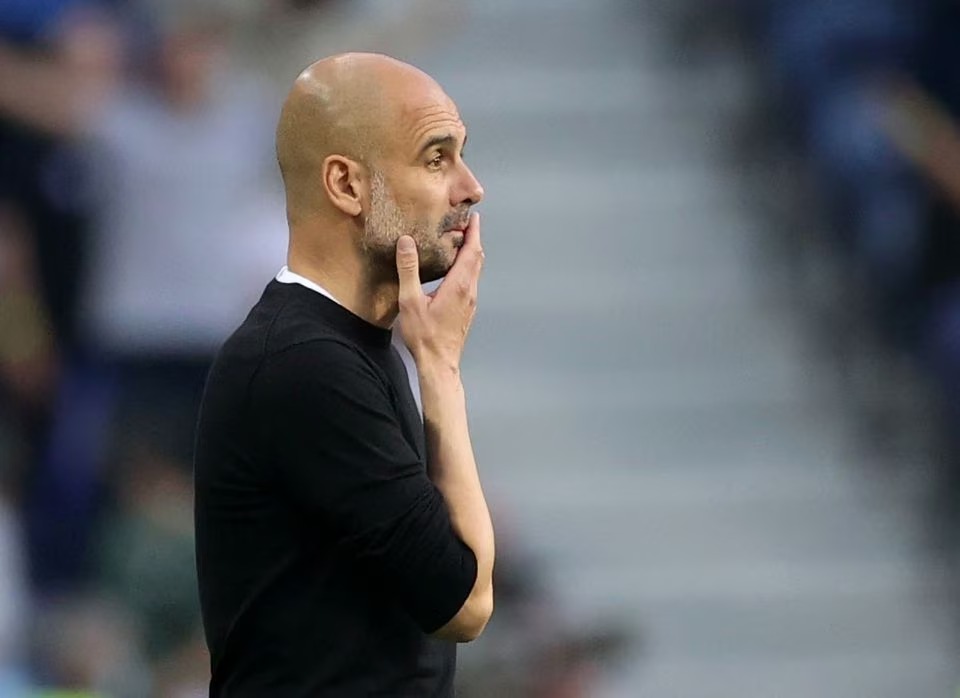 File Photo: Estadio do Dragao, Porto, Portugal - May 29, 2021 Manchester City manager Pep Guardiola: REUTERS/Carl Recine