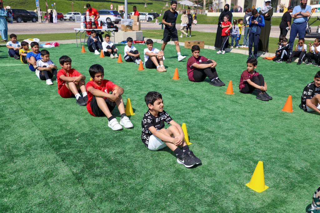 Children taking part in an activity organised by Katara.