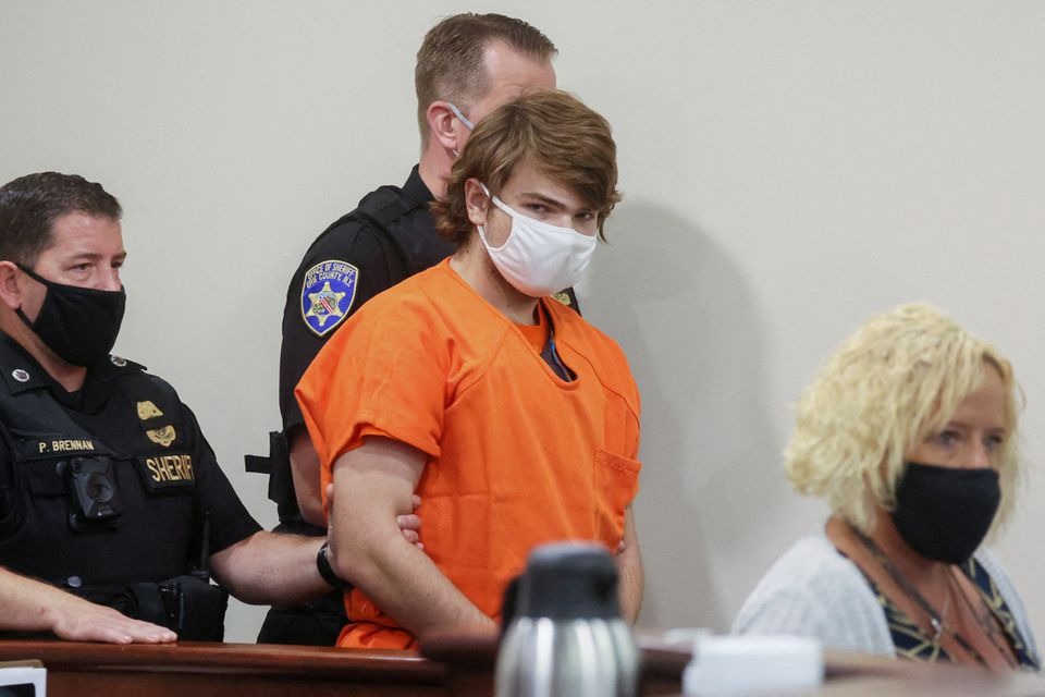 FILE PHOTO: Buffalo shooting suspect, Payton Gendron, appears in court accused of killing 10 people in a live-streamed supermarket shooting in a Black neighborhood of Buffalo, New York, U.S., May 19, 2022. REUTERS/Brendan McDermid