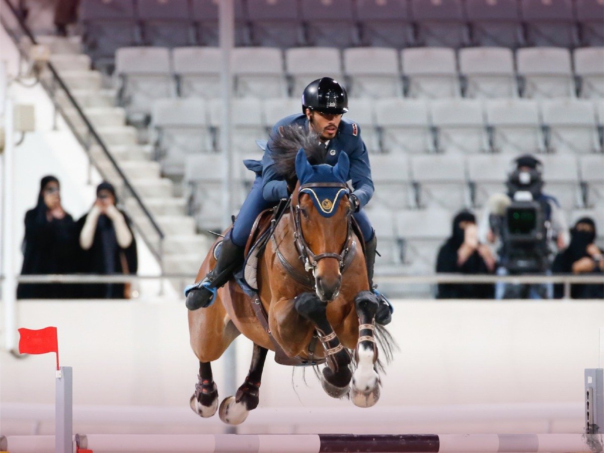 Ghanim Nasser Al Qadi and Morocco in action during yesterday's Big Tour event. 
