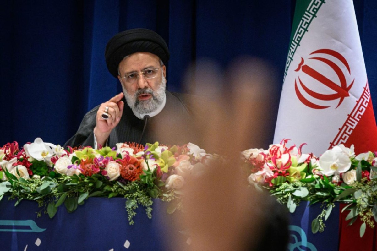 Iranian President Ebrahim Raisi fields a question during a press conference in New York on 22 September, 2022.  (File photo / AFP)
