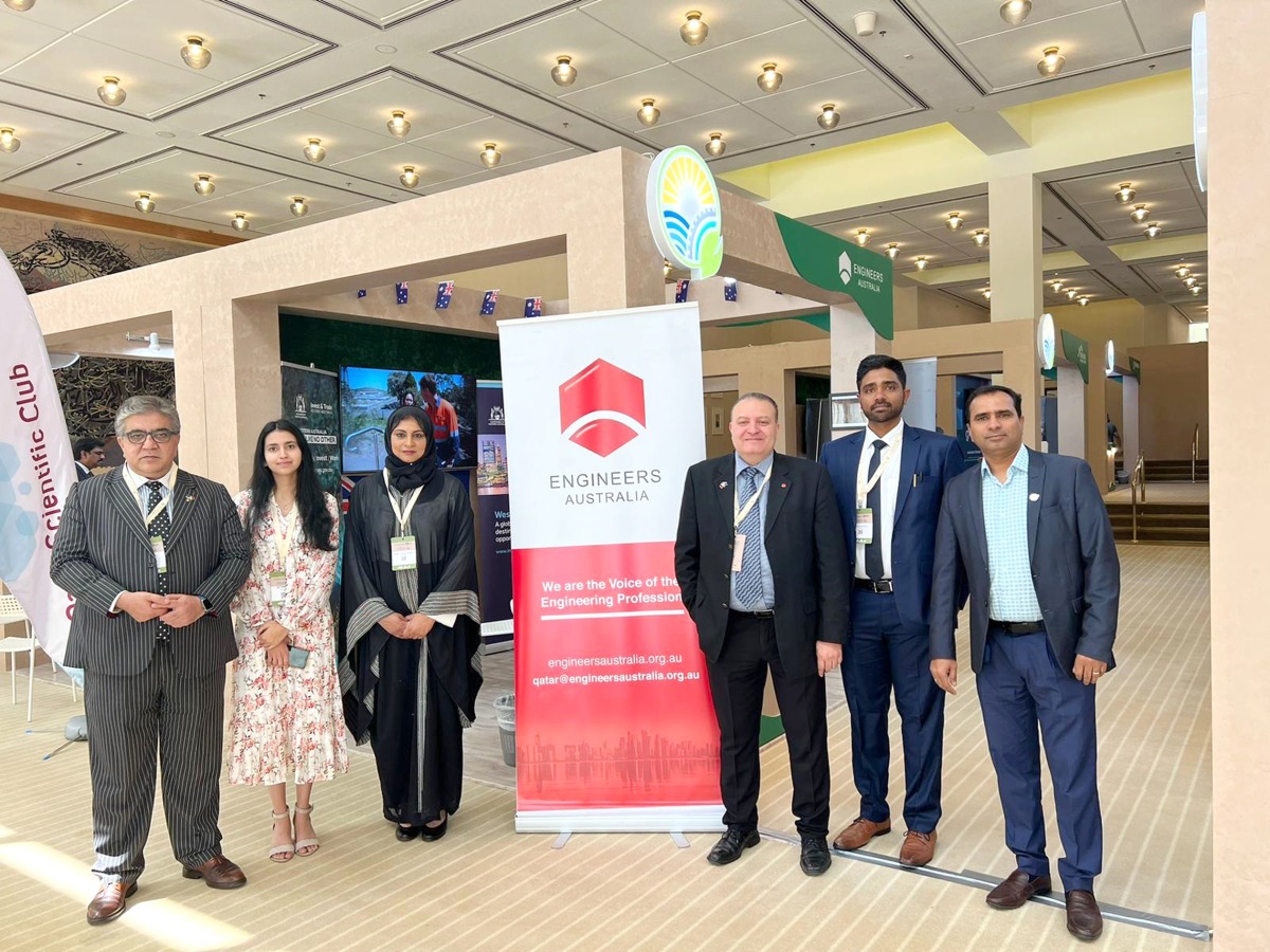 Engineers Australia pavilion at 24th Gulf Engineering Forum in Doha. 