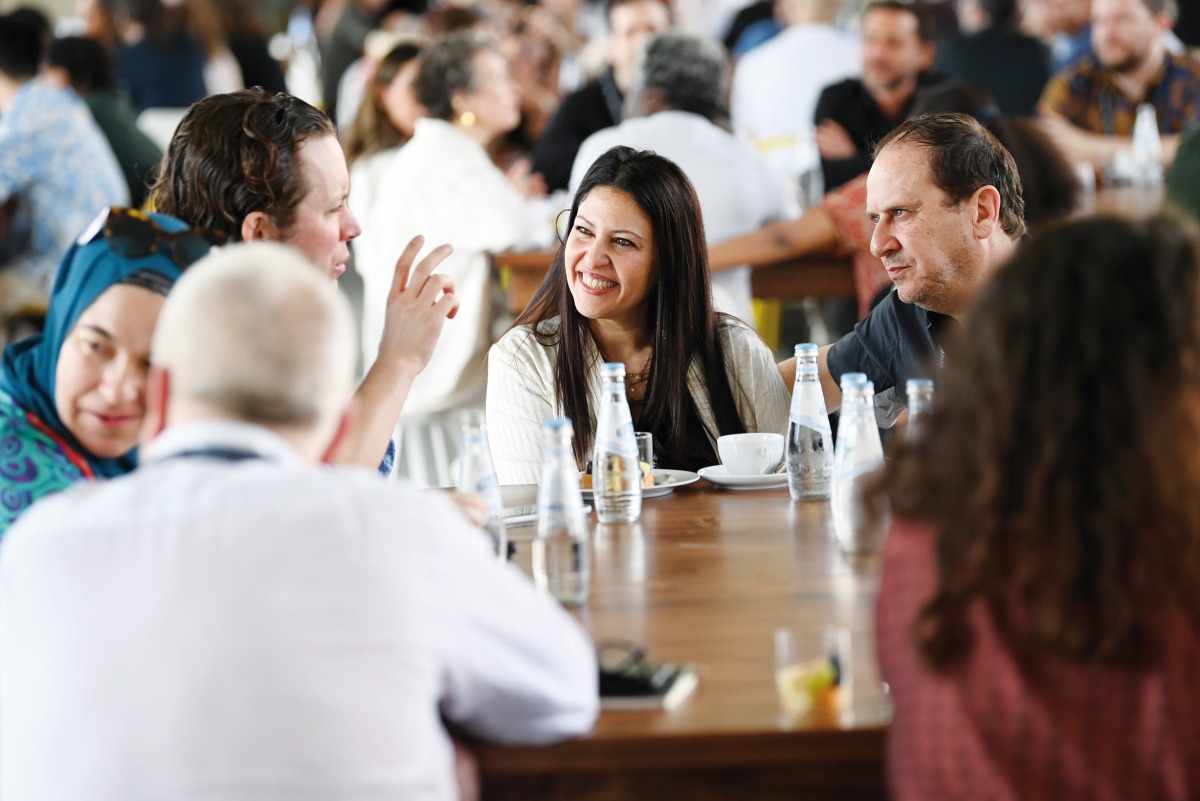 Filmmakers during the Qumra 2023 in Doha.
